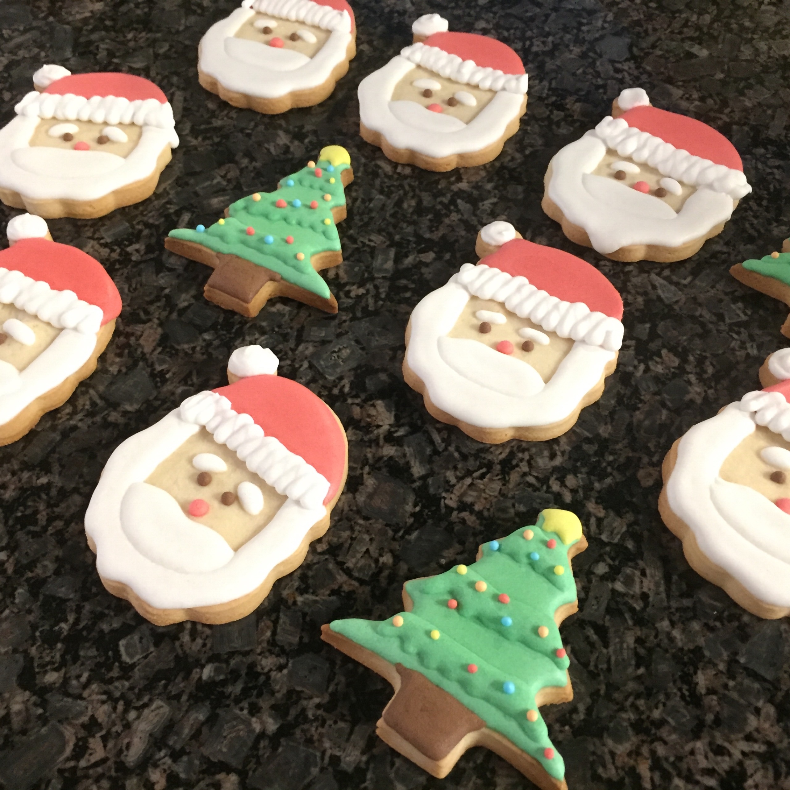 Merry Christmas Icing Cookies