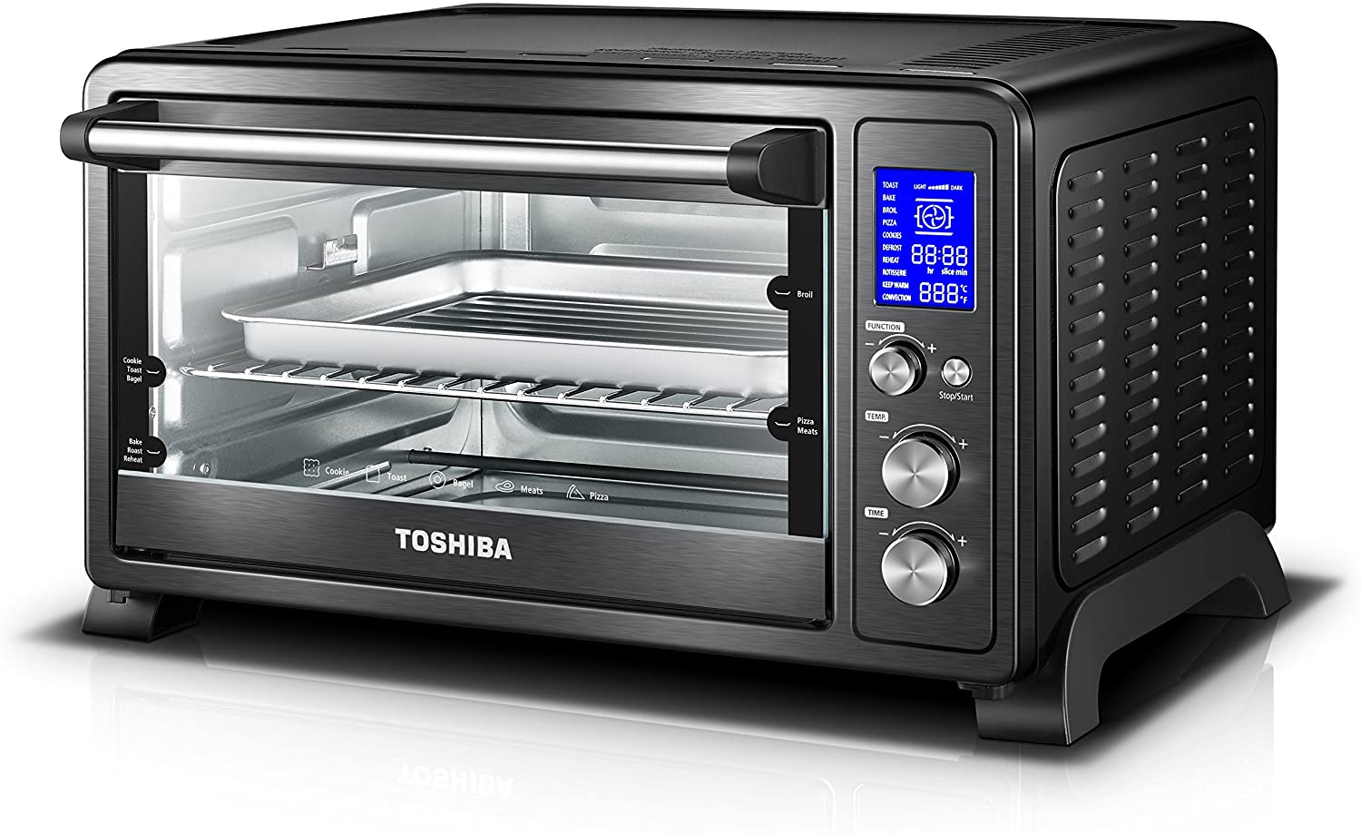 Toshiba AC25CEW-BS Digital Toaster Oven