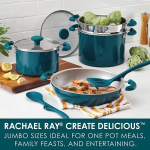 Rachael Ray 8-Piece Aluminum Cookware Set