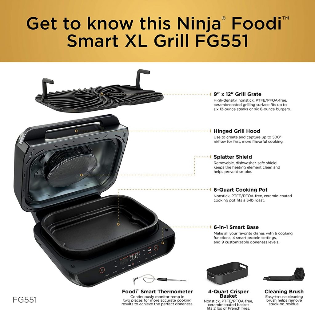 Ninja Foodi Smart XL Indoor Grill with Air Fryer [Review] YourKitchenTime