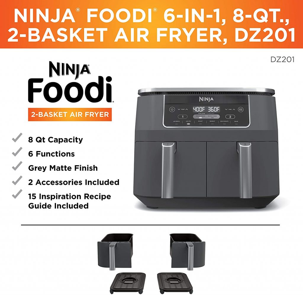 Ninja Foodi 2 DZ201 Air fryer feature