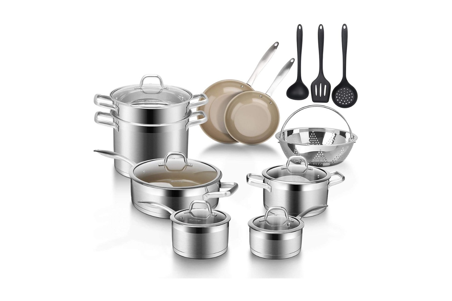 Duxtop 17PC Professional Stainless Steel Induction Cookware Set