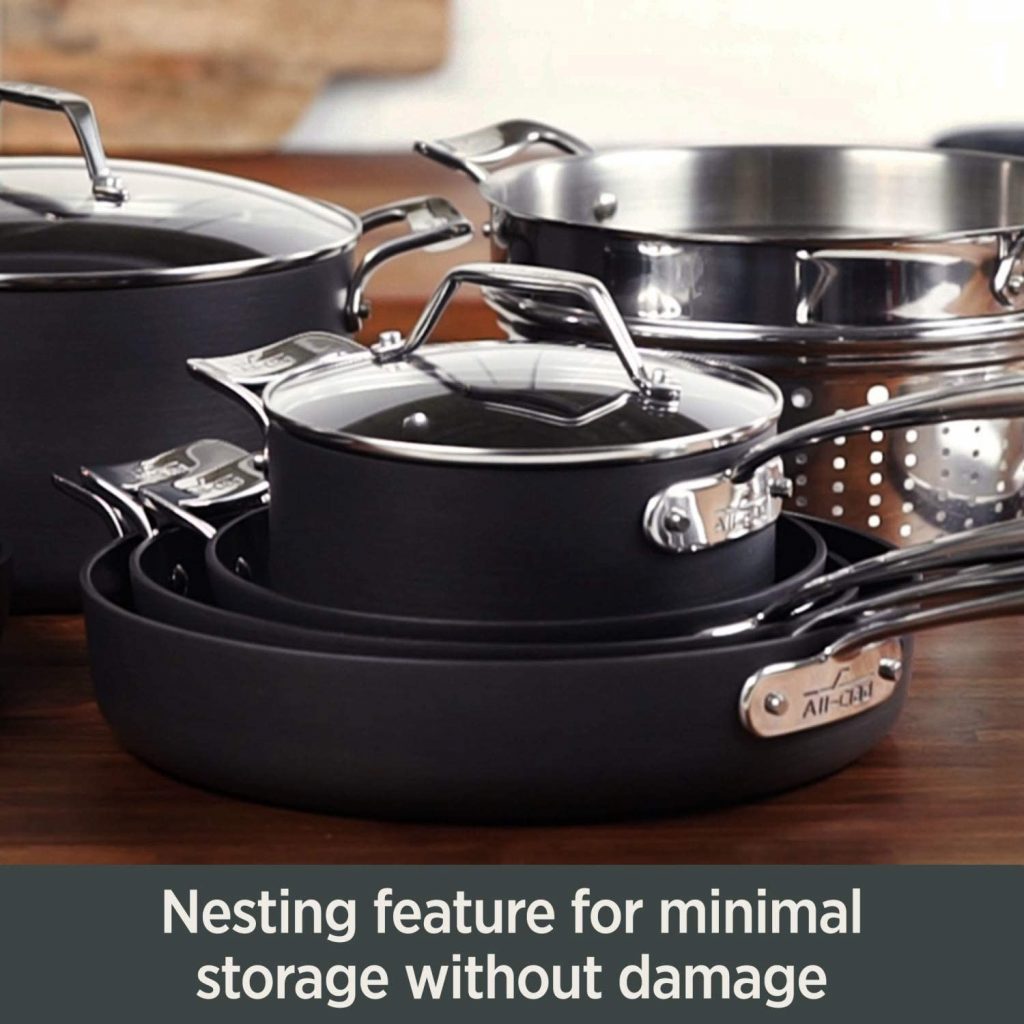 All-Clad Essentials 6-Quart Pot Nesting Feature