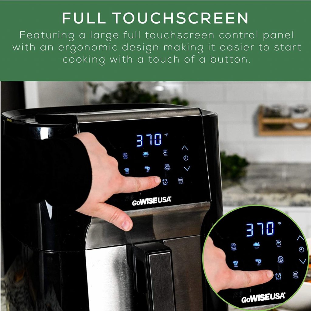 GoWISE USA 7-Quart Air Fryer & Dehydrator TouchScreen