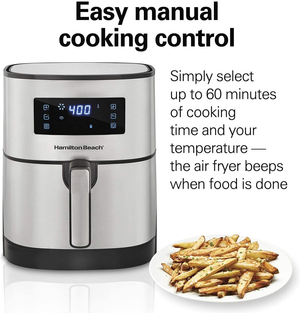 Hamilton Beach 5.3 Quart Digital Air Fryer Oven Control