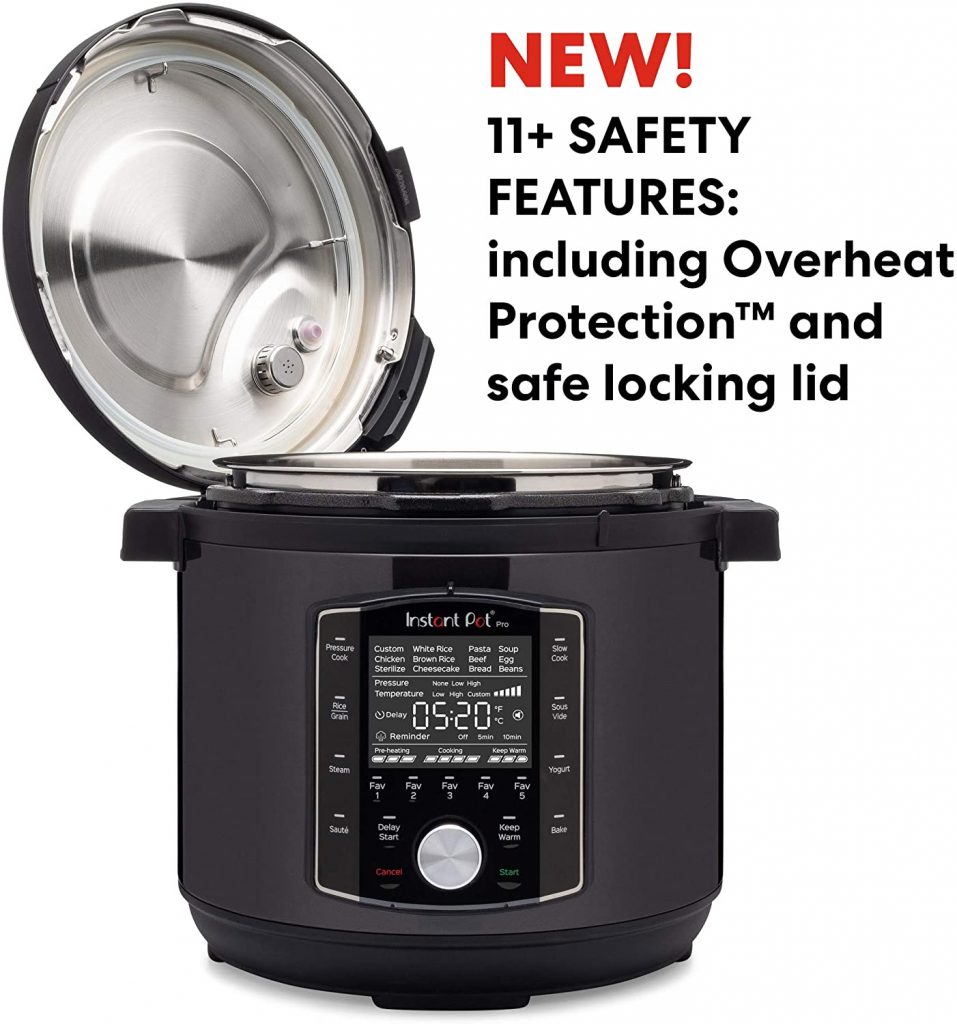 Instant Pot 6qt Pro 10-in-1 Electric Pressure Cooker Feature