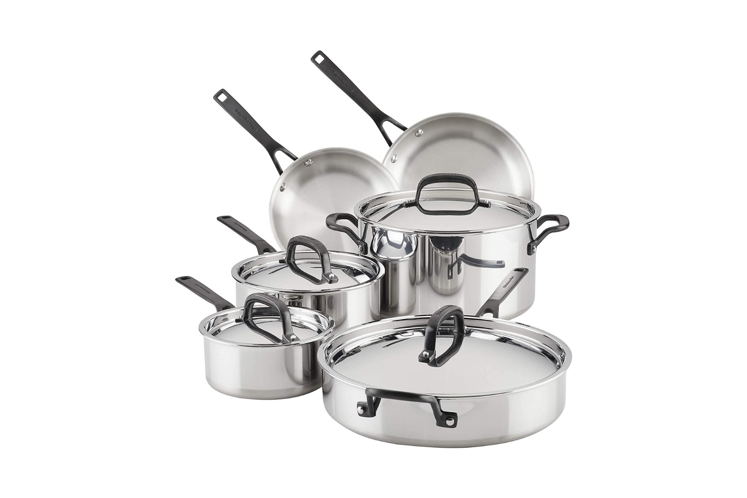 KitchenAid 5-Ply Stainless Steel Pots and pans