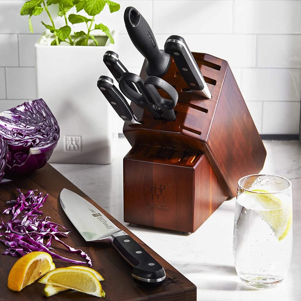 Zwilling Pro 7-pc Knife Block Set in Kitchen