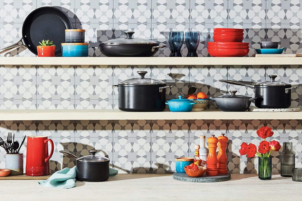 Le Creuset Toughened Nonstick PRO Cookware Set in Kitchen