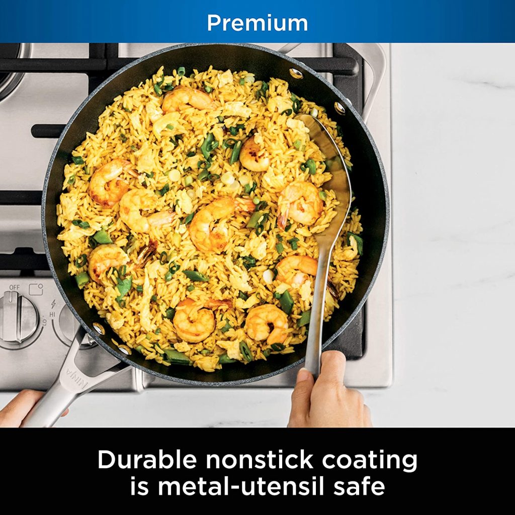 Ninja Foodi NeverStick Hard Anodized 11-inch wok nonstick