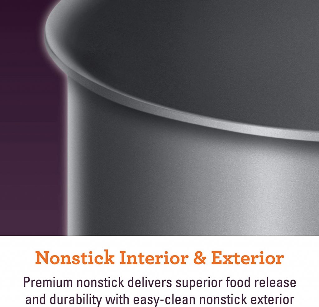 Nonstick interior and enterior