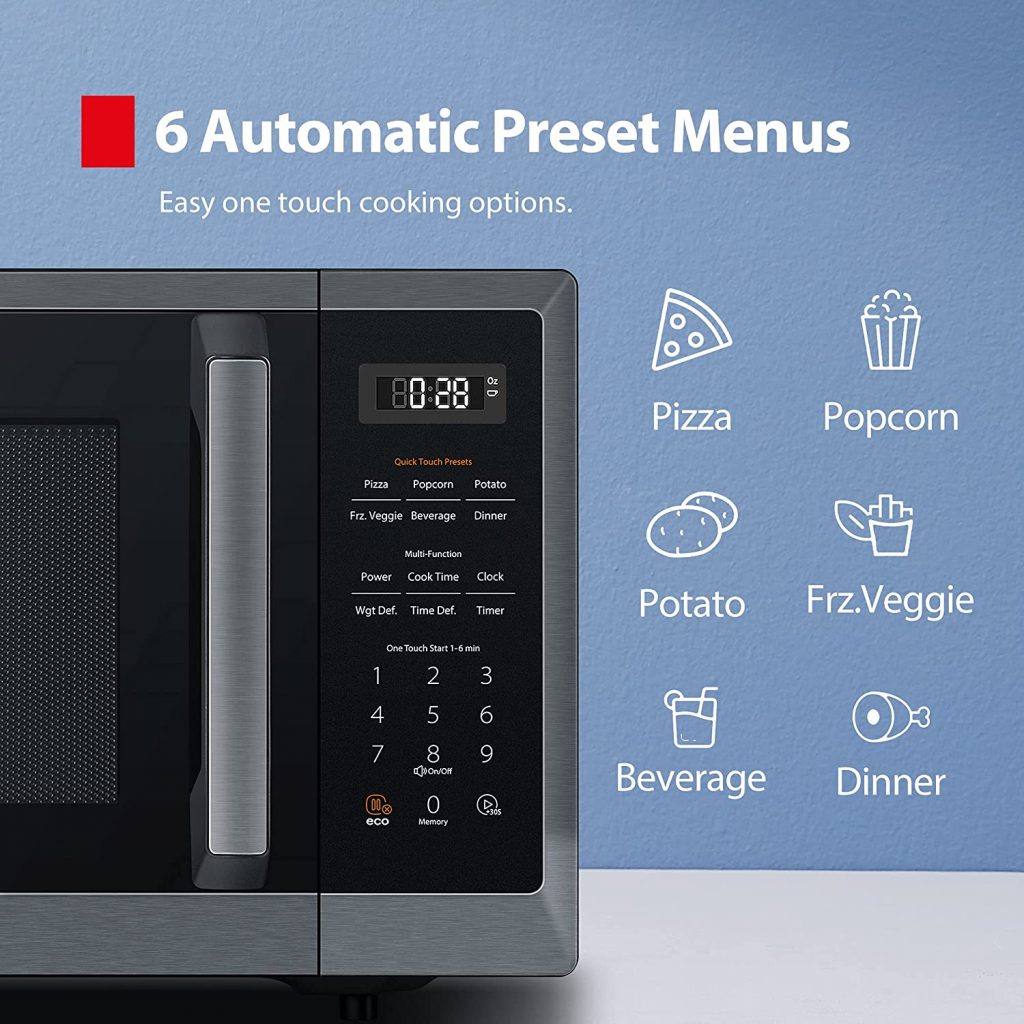 Toshiba ML2-EM09PA(BS) Microwave Oven Preset Menu