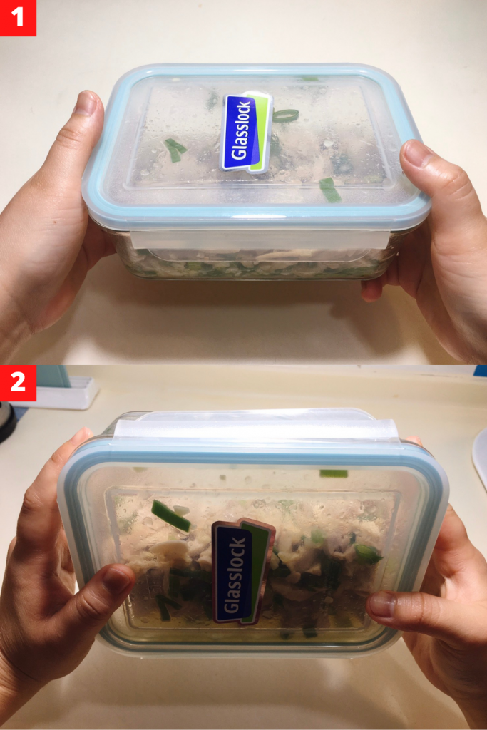 Put a lid on the food container