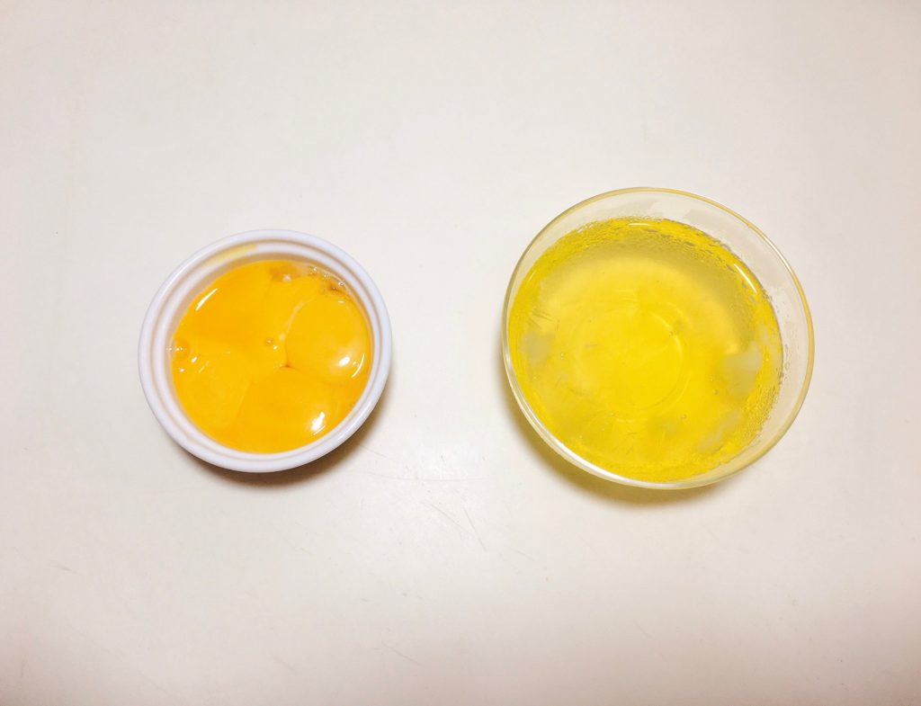 Separate egg yolk and egg white