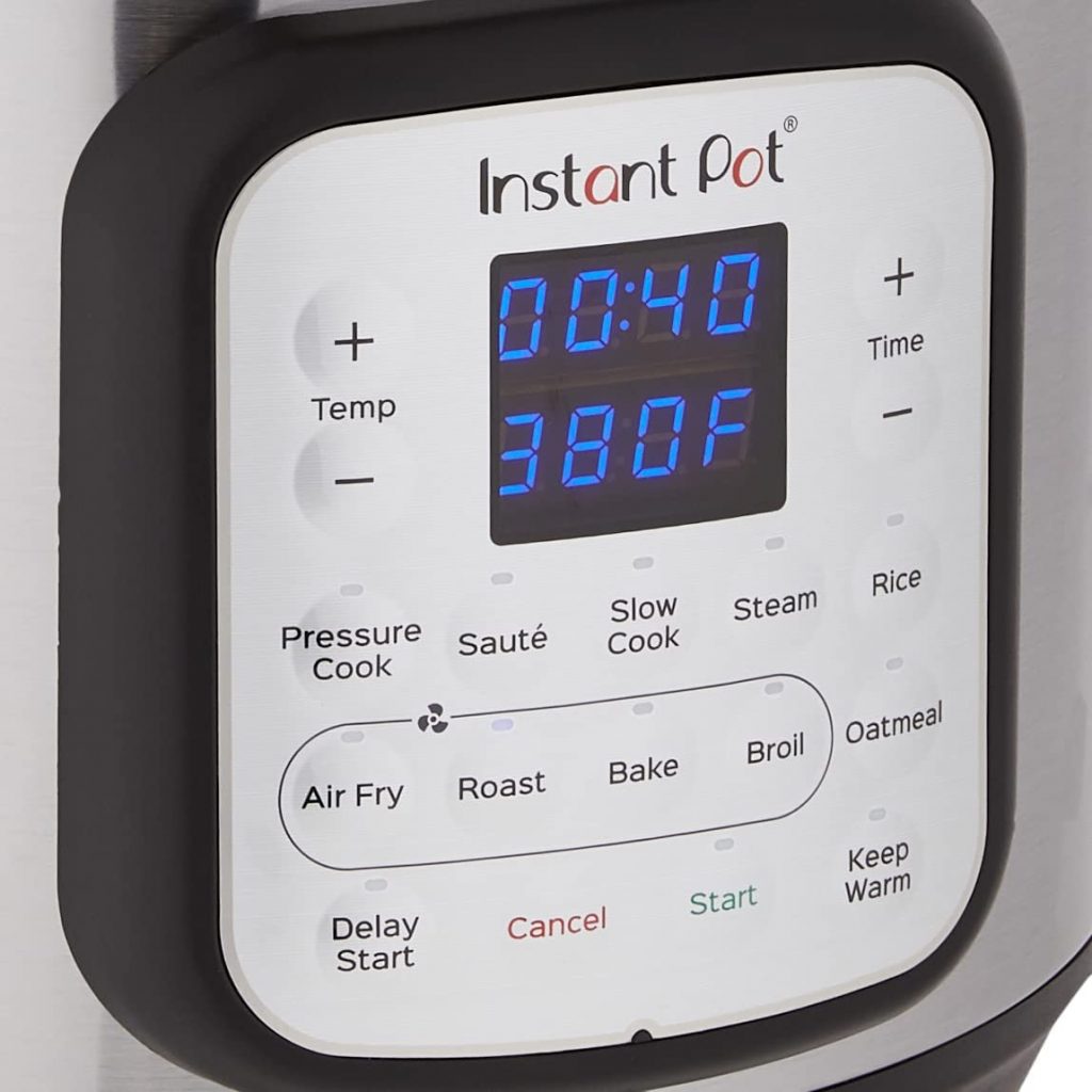 Instant Pot Duo Crisp 9-in-1 Electric Pressure Cooker Panel