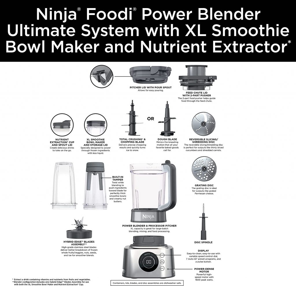 Ninja SS401 Foodi Power Blender Ultimate System Detail