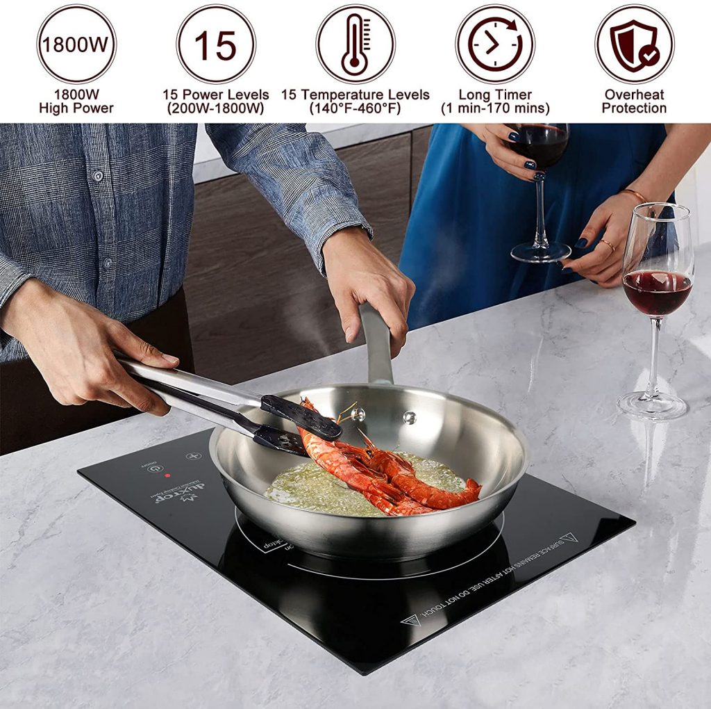 Duxtop Built-In Countertop Induction Burner Feature