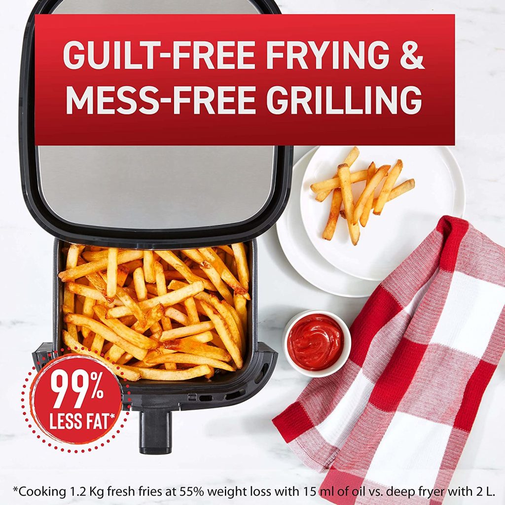 Guilt-free frying & mess-free grilling