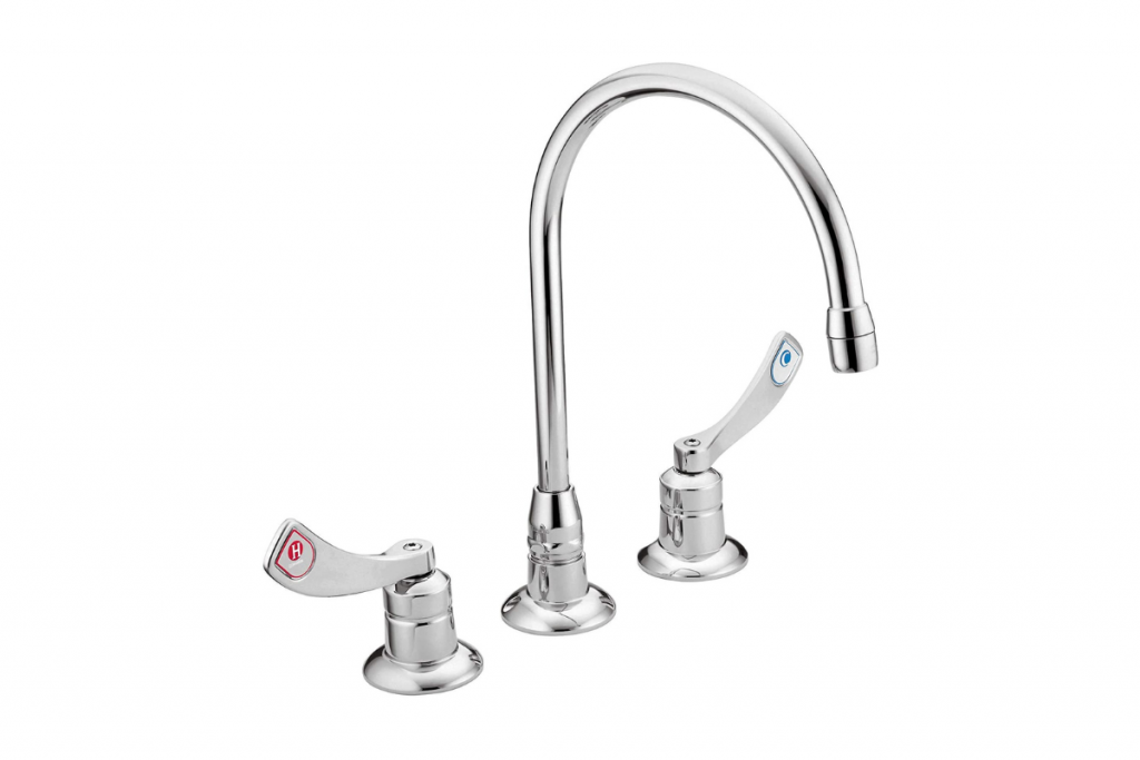 Widespread Faucet- Moen 8225 Commercial M-Dura Widespread Kitchen Faucet