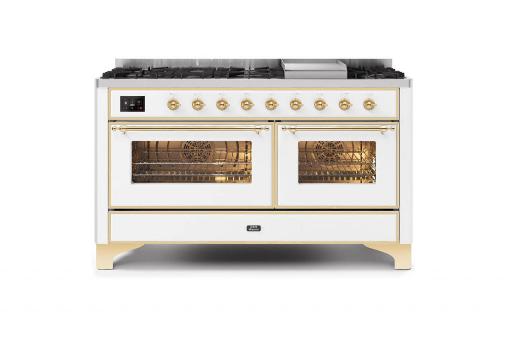 ILVE UM15FDNS3WHG Dual Fuel Double Oven Range