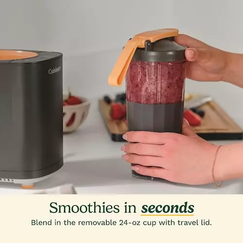 Cuisinart Soho™ CPB-7BK Personal Blender Smoothies in seconds