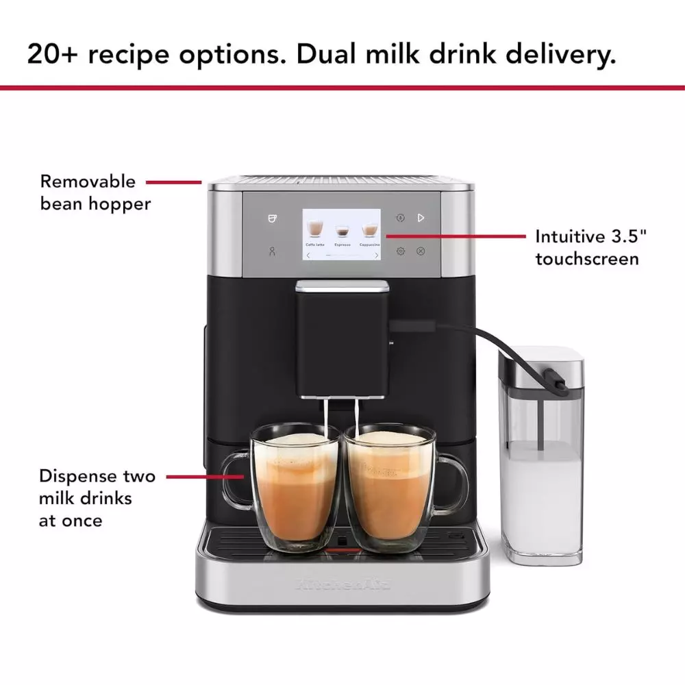 KitchenAid KF7 Fully Automatic Espresso Machine Recipe Options