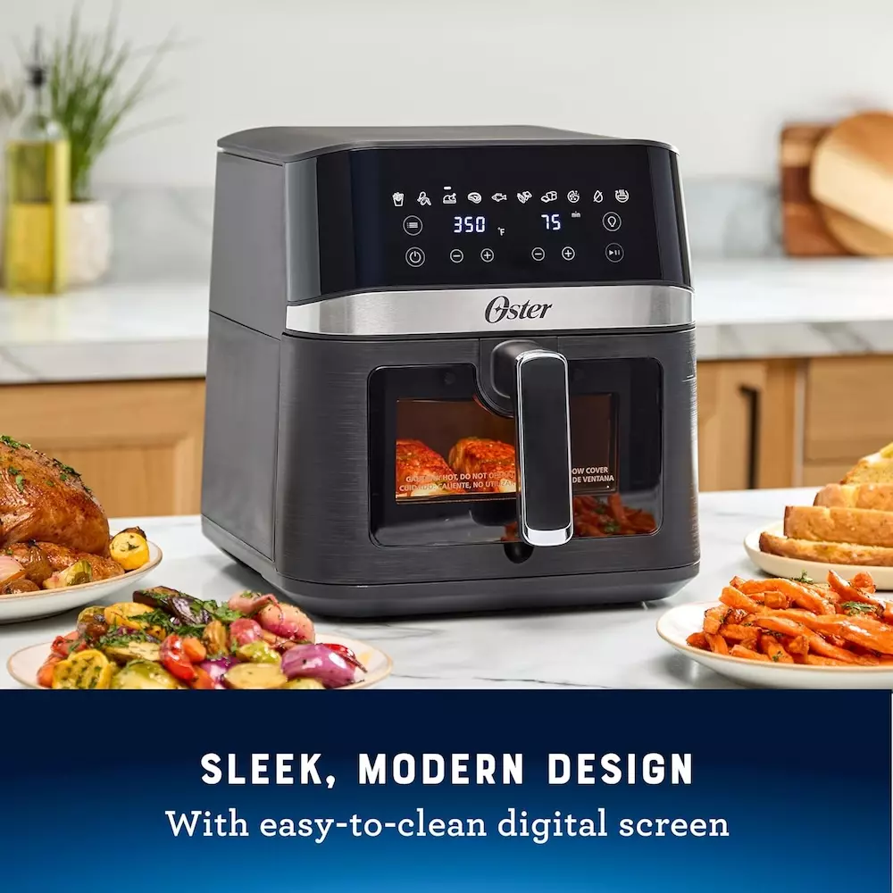 Oster 6 Quart Digital Air Fryer Modern Design