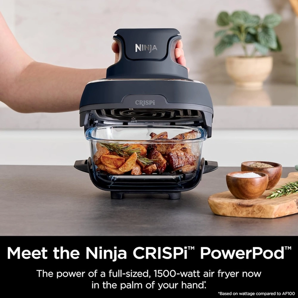 Ninja Crispi Portable Glass Air Fryer PowerPod