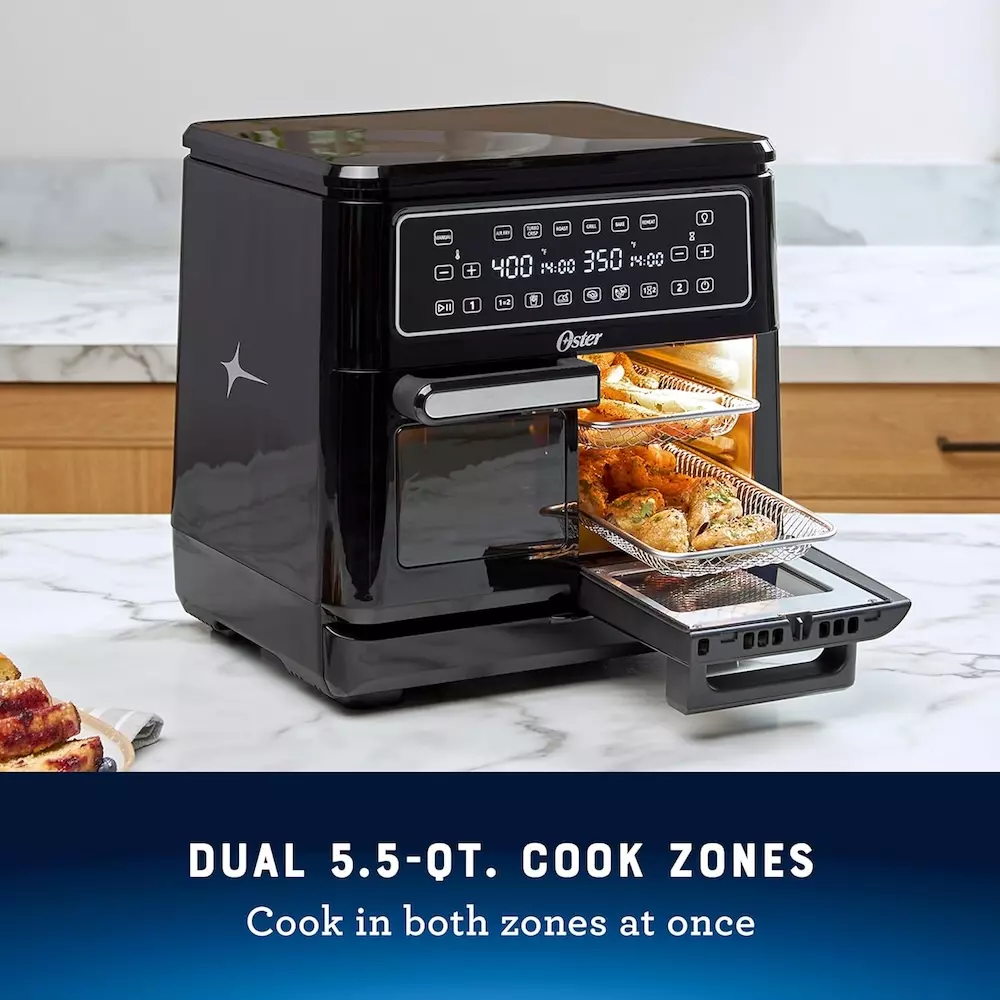 Oster 11-Quart Flex Air Fryer Oven Cook Zones