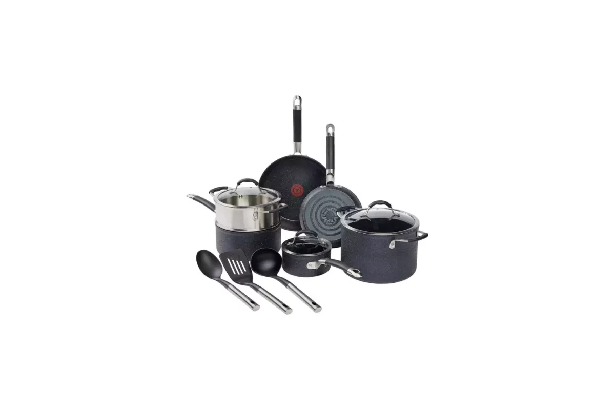 T-fal Stone Force Platinum Non Stick Cookware Set 12 Piece