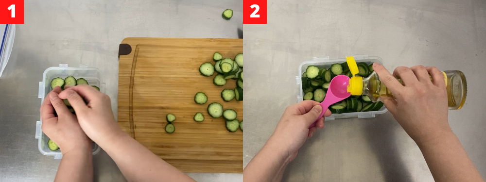 Japanese Pickled Cucumbers with Shio Kombu Step2