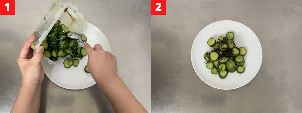 Japanese Pickled Cucumbers with Shio Kombu Step6