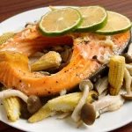 Air Fryer Lemon Butter Salmon Recipe Cover