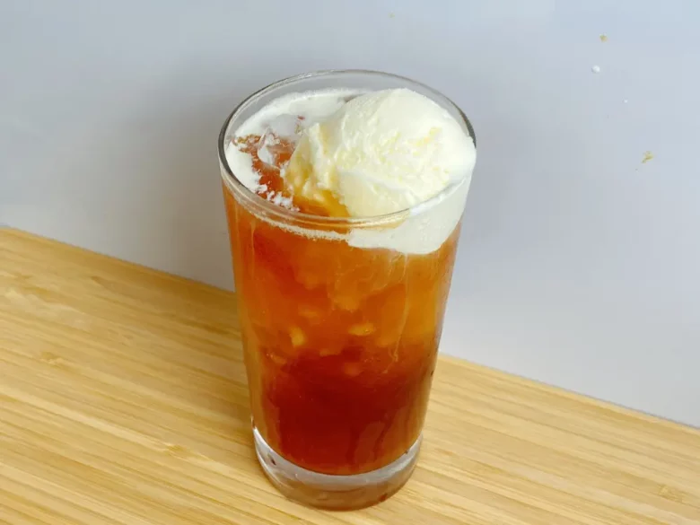 Black Tea Ice Cream Float Recipe Cover
